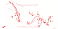 PEDALE   KICK pour Honda CRF 250 X de 2012