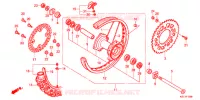ROUE ARRIERE pour Honda CRF 250 X de 2012
