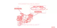 AUTOCOLLANTS pour Honda SUPER CUB 50 PRO -J- de 2017