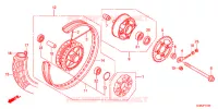 ROUE ARRIERE pour Honda SUPER CUB 50 PRO -J- de 2017