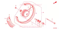 ROUE AVANT pour Honda SUPER CUB 50 PRO -J- de 2017