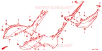 COUVERCLES LATERAUX pour Honda NC 750 S Dual Clutch Transmission ABS de 2016