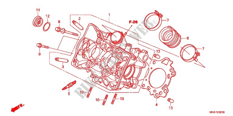 CULASSE pour Honda NC 750 S Dual Clutch Transmission ABS de 2017