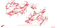 COUVERCLES LATERAUX pour Honda NC 750 X ABS LOWER de 2016