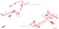 PEDALE pour Honda NC 750 X ABS LOWER de 2016