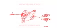 AUTOCOLLANTS pour Honda 50 DIO CESTA de 2011