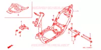 CADRE (1) pour Honda 50 DIO ST GRAY MAT de 1996