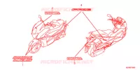 AUTOCOLLANTS pour Honda FAZE 250 ABS de 2017