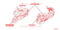 AUTOCOLLANTS pour Honda FAZE 250 TYPE S de 2013