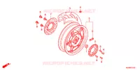 ROUE ARRIERE pour Honda FAZE 250 TYPE S de 2013