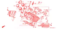 CULASSE (ARRIERE) pour Honda VF 750 MAGNA DELUXE de 1996