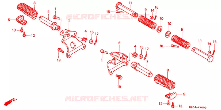 REPOSE PIED Honda MOTO 750 VF 1996  VF750CT