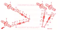 ARBRE A CAMES pour Honda VF 750 MAGNA de 1998