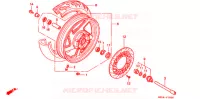 ROUE AVANT pour Honda VF 750 MAGNA de 1998