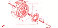 ROUE AVANT pour Honda VF 750 MAGNA de 2000