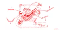AUTOCOLLANTS pour Honda X ADV 750 de 2017