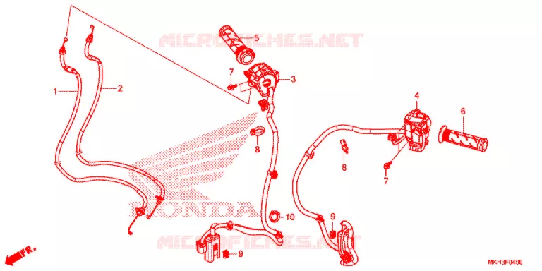 COMMODO - LEVIER - CABLE Honda MOTO 750 ADV 2017  ADV750H