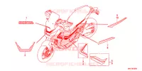 AUTOCOLLANTS pour Honda X ADV 750 L de 2017