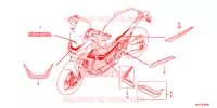 AUTOCOLLANTS pour Honda X ADV 750 L de 2017