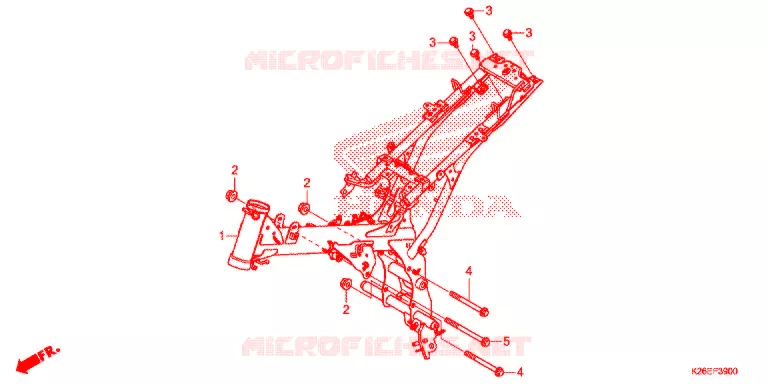 CADRE Honda MOTO 125 MSX 2017  MSX125H