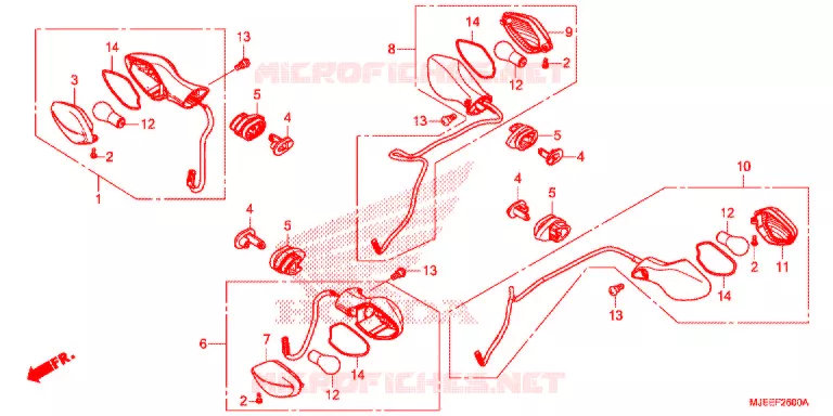 CLIGNOTANT Honda MOTO 650 CB 2017  CB650FH