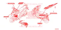 AUTOCOLLANTS pour Honda BEAT 110 CBS de 2016