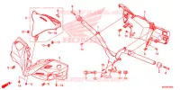 GUIDON   CARENAGE pour Honda BEAT 110 CBS de 2016
