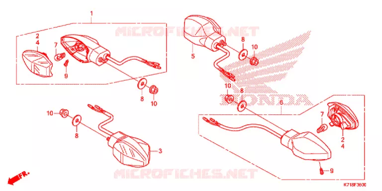 CLIGNOTANT Honda MOTO 110 WAVE 2017  AFS110MDH