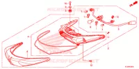 FEUX ARRIERE pour Honda WAVE 125, Front disk, Rear brake drum de 2018