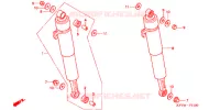 AMORTISSEUR ARRIERE pour Honda EX5 DREAM 100, Kick start de 2012