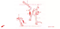 BEQUILLE pour Honda EX5 DREAM 100, Kick start de 2012