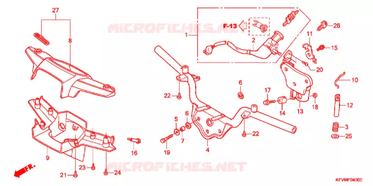 GUIDON Honda MOTO 100 C100 2012  C100MD_MA