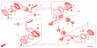 CLIGNOTANT (CRF250L/M/LD) pour Honda CRF 250 LOWER RED de 2017