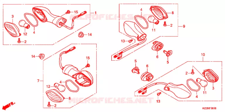 CLIGNOTANT (CRF250L/M/LD) Honda MOTO 250 CRF 2018  CRF250MH