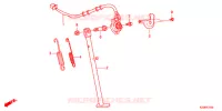 BEQUILLE pour Honda CRF 250 RALLYE LOW, ABS de 2017