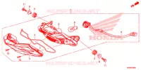 FEU ARRIERE pour Honda RS 150 R DARKY de 2017