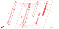 FOURCHE pour Honda CLICK 110 de 2007