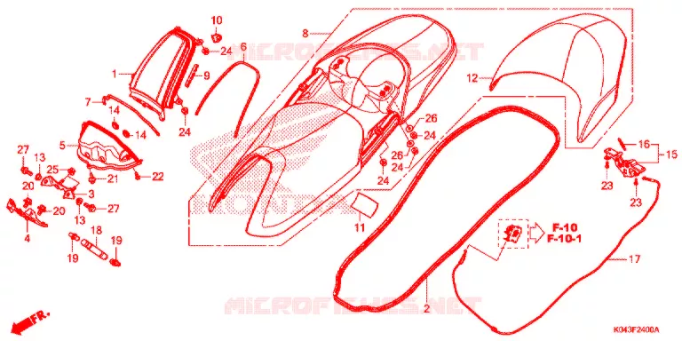 SELLE Honda SCOOTER 300 FORZA 2016  NSS300AD