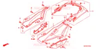 COUVERCLES LATERAUX   ARRIERES pour Honda ST 1300 ABS POLICE de 2007