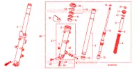 FOURCHE pour Honda ST 1300 ABS POLICE de 2007