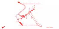 BEQUILLE LATERALE pour Honda V TWIN MAGNA 250 SPEED WARNING LIMIT de 1999