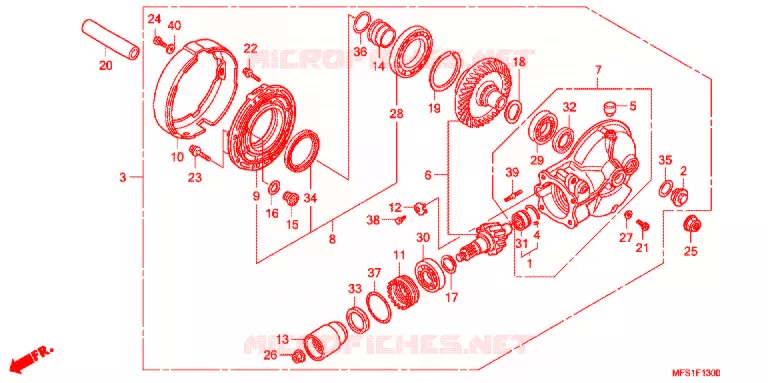 COUPLE CONIQUE Honda MOTO 400 SHADOW 2010  VT400C2F9