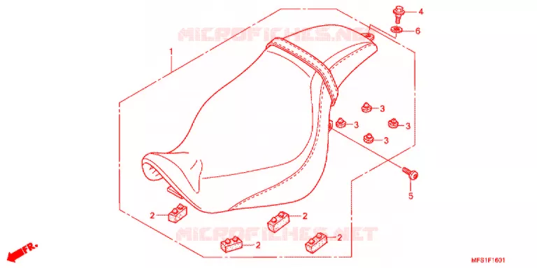 SELLE (VT400C2/C2F) Honda MOTO 400 SHADOW 2012  VT400C2F9