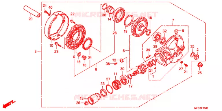 COUPLE CONIQUE Honda MOTO 400 SHADOW 2013  VT400C9