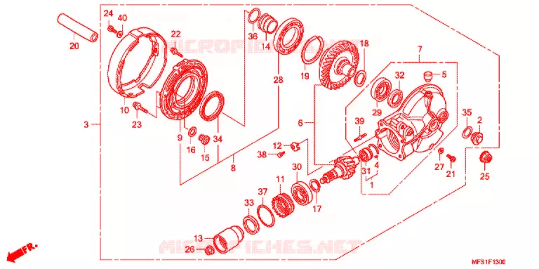 COUPLE CONIQUE Honda MOTO 400 SHADOW 2016  VT400CA9
