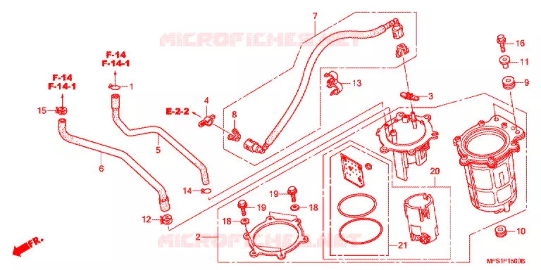 POMPE A ESSENCE Honda MOTO 400 SHADOW 2015  VT400CA9