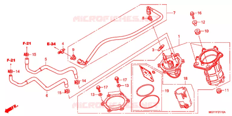 POMPE A ESSENCE Honda MOTO 400 VT 2014  VT400SB