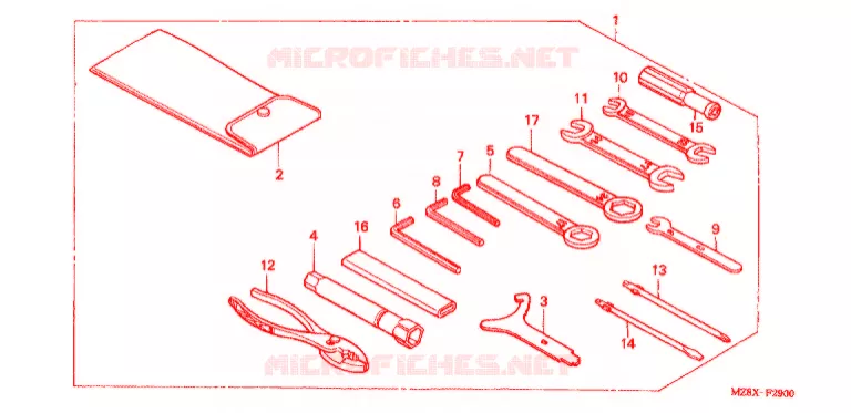 OUTIL Honda MOTO 600 SHADOW 2003  VT600C3