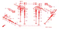 ARBRE A CAMES   SOUPAPE pour Honda SHADOW 600 VLX de 2003