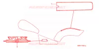 T (2) pour Honda VLX SHADOW 600 2 TONE de 1999